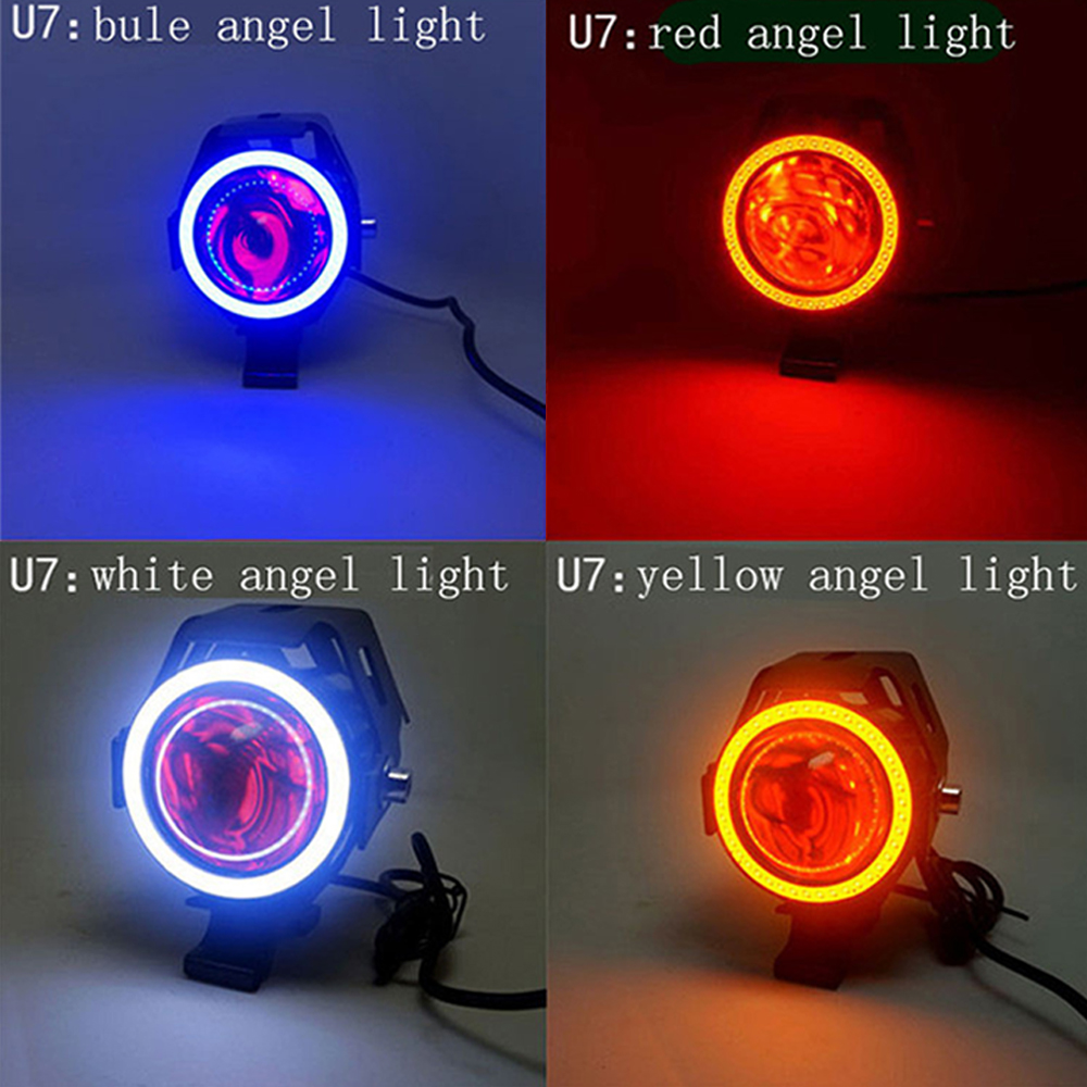motorcycle headlights auxiliar - огляд і ціна Universal Motorcycle Led Headlight Projector