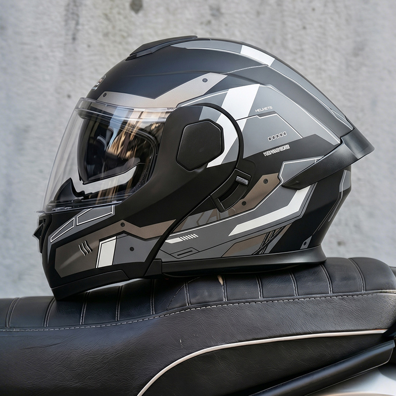 Dot Certified Ad Factory Open  - огляд і ціна Full Face Motorcycle Helmet With Bluetooth